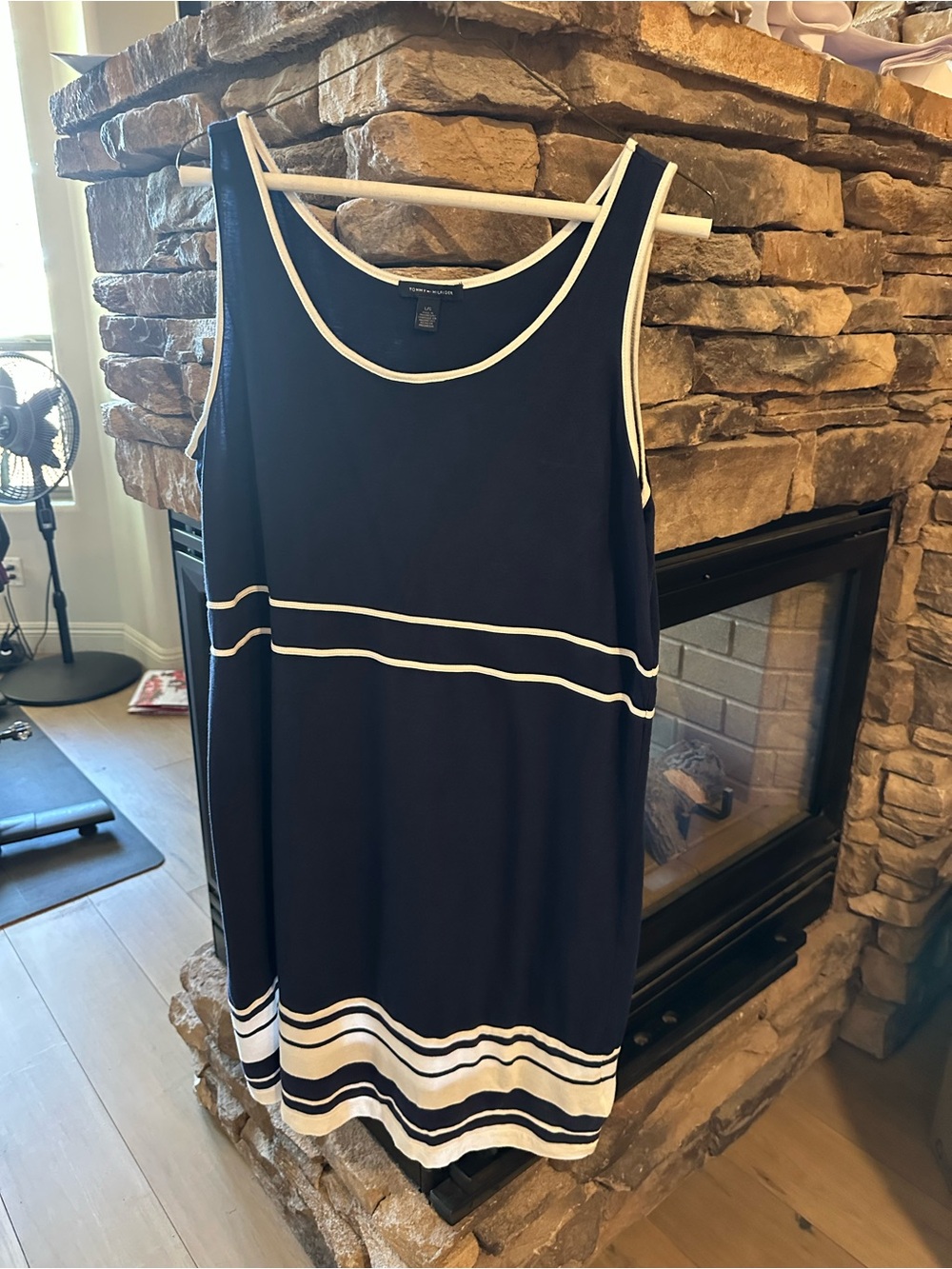 Tommy Hilfiger Navy Dress with White Trim